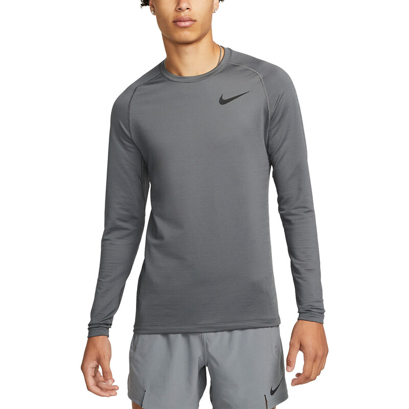 Camiseta de manga larga Nike Pro Warm Sweatshirt Grau Schwarz F068 dq5448-068 Talla S