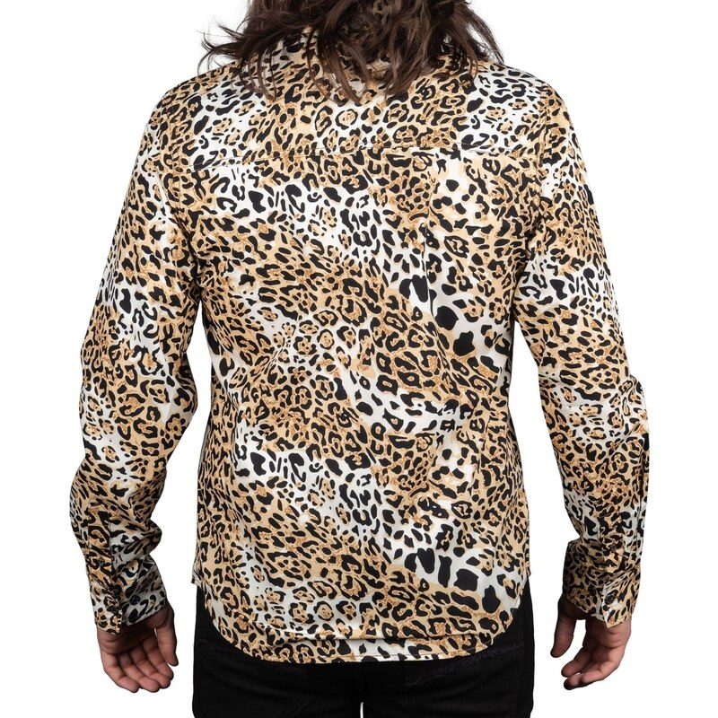 Camisa de para hombre con mangas largas WORNSTAR - Leopard - WSBM-LEOP