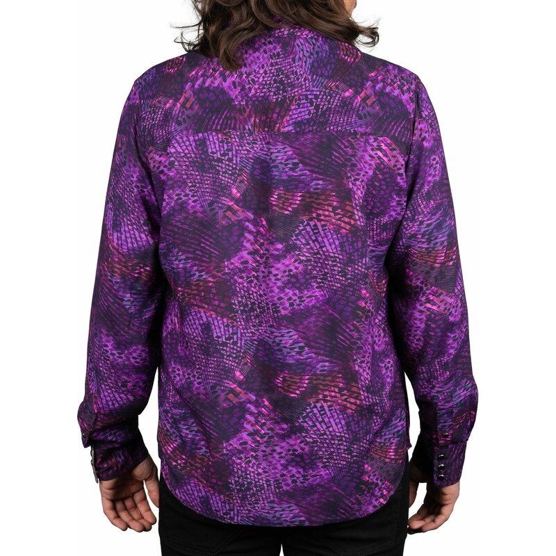 Camisa de para hombre manga larga WORNSTAR - Purple Haze - WSBM-PHZE
