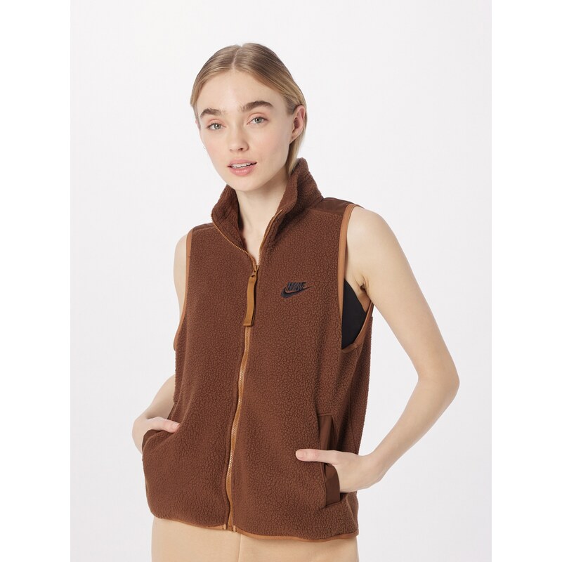Nike Sportswear Chaleco marrón / negro