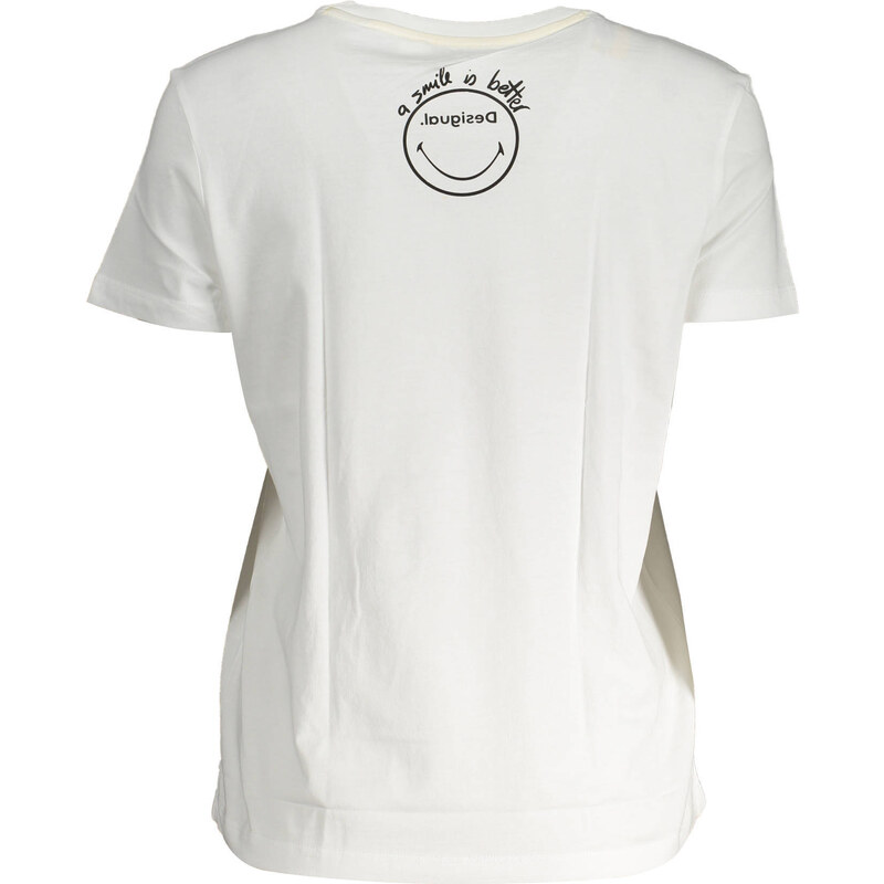 Camiseta Manga Corta Mujer Desigual Blanco