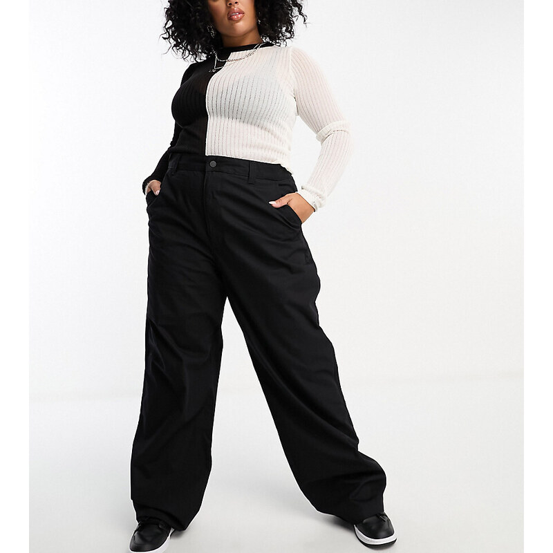 Pantalones negros Donna de Dr Denim Plus-Black