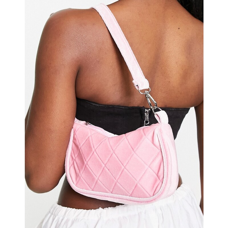 Bolso de hombro rosa guateado de estilo a os 90 de Madein. GLAMI.es