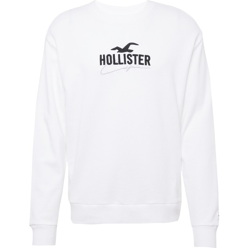 Sudadera hollister blanca discount hombre