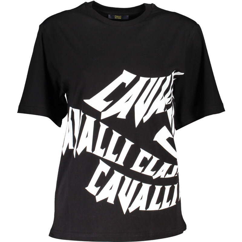 Camiseta Cavalli Class Manga Corta Mujer Negro