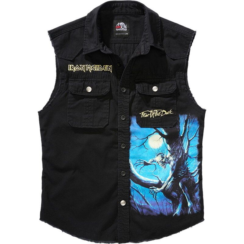Camisa para hombre sin mangas Iron Maiden - Fear of the Dark - Clásico - BRANDIT - 61045-black
