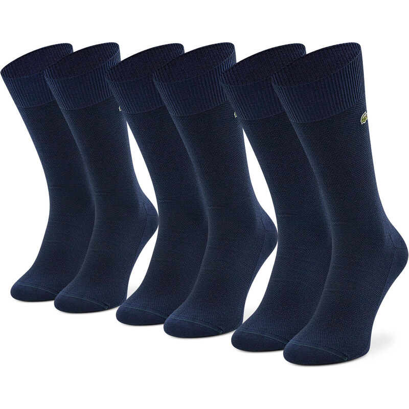 3 pares de calcetines altos unisex Lacoste