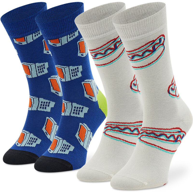 2 pares de calcetines altos unisex Happy Socks