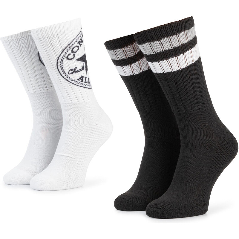 2 pares de calcetines altos unisex Converse