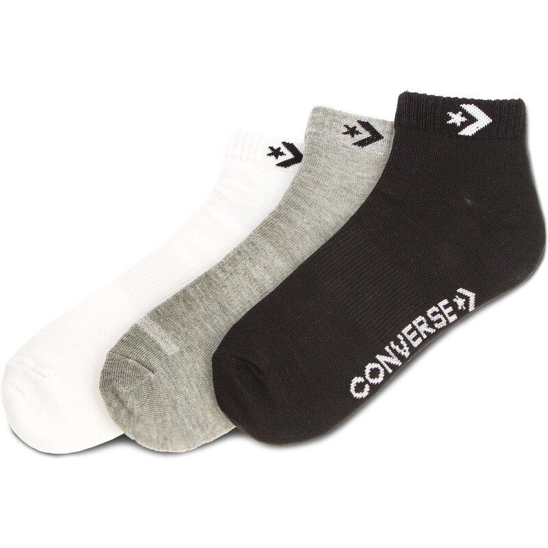 3 pares de calcetines cortos unisex Converse