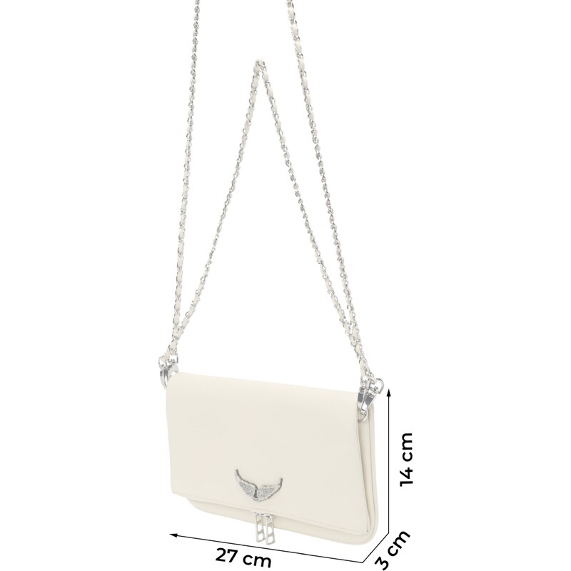 Zadig & Voltaire Bolso de noche 'ROCK' en Crema