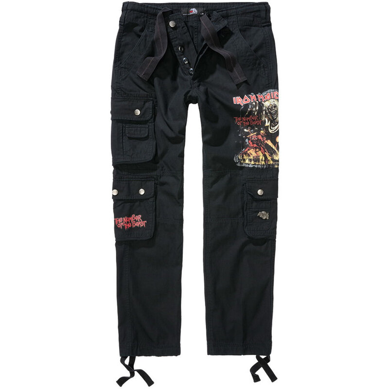 Pantalones Iron Maiden Para Hombre - Pure - BRANDIT - 61060-negro