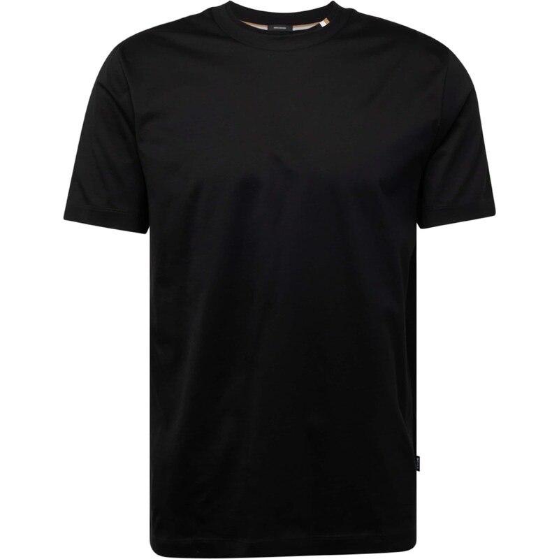 BOSS Black Camiseta 'Tiburt 424' beige oscuro / negro / blanco