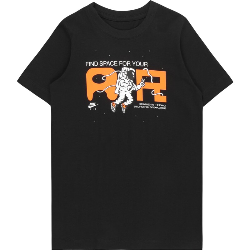 Nike Sportswear Camiseta 'AIR 1' naranja / negro / blanco