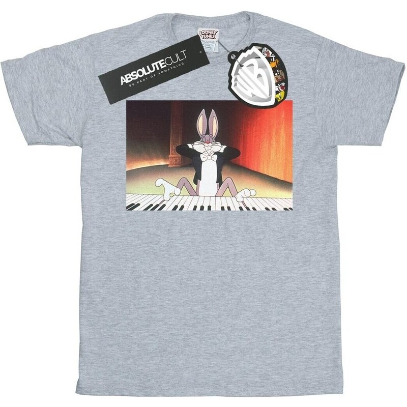 Dessins Animés Camiseta manga larga Bugs Bunny Playing Piano