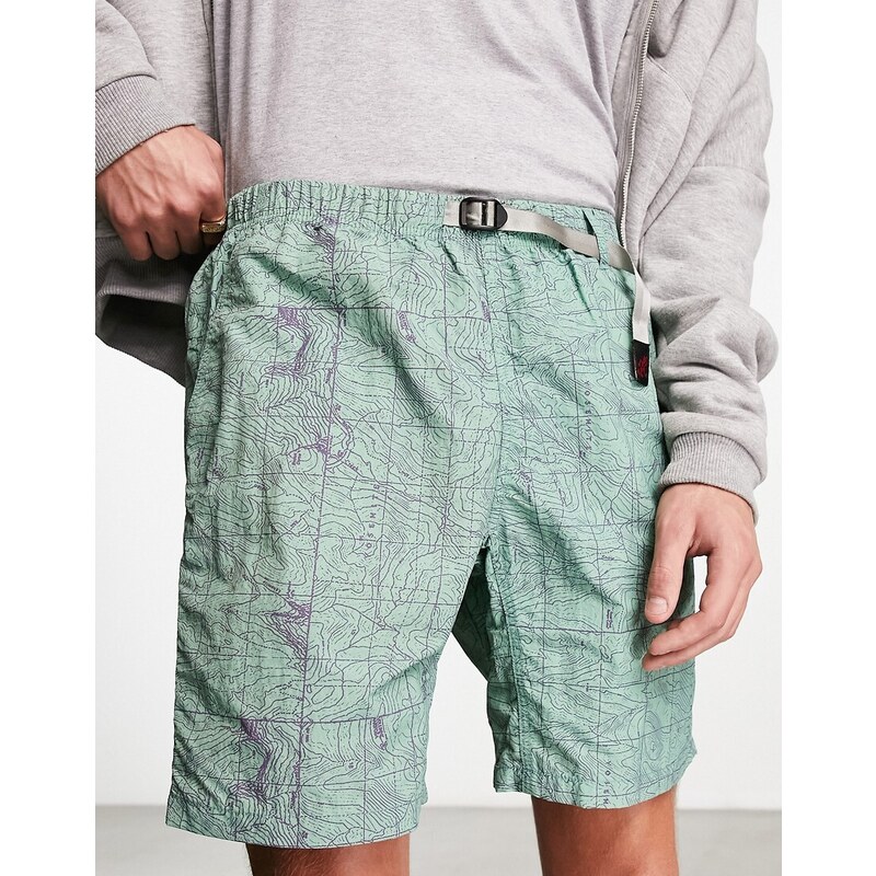 Pantalones cortos verdes de nailon Alpine Packable de Gramicci