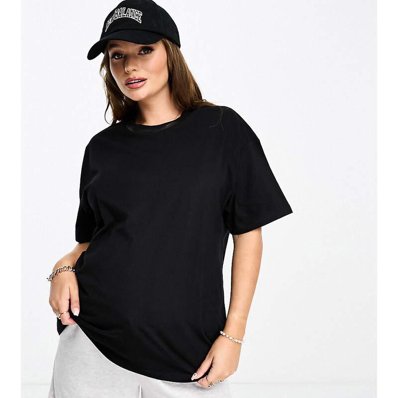 ASOS Maternity Camiseta extragrande en negro ultimate de ASOS DESIGN Maternity
