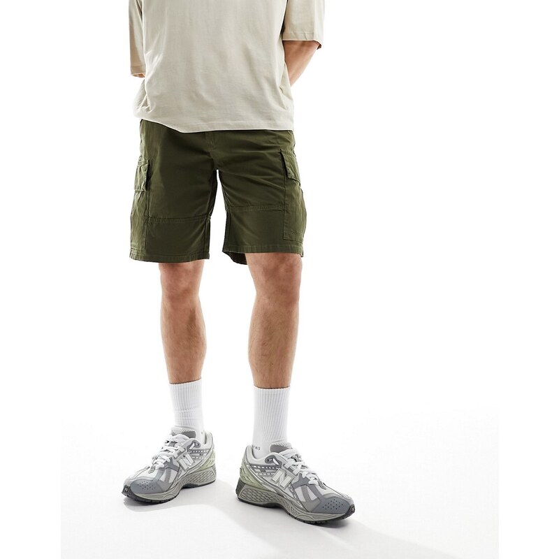 Pantalones cortos cargo verdes básicos de tejido antidesgarros de Barbour