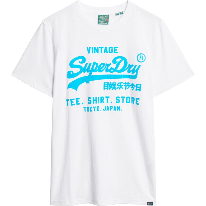 Superdry Camiseta azul cielo / blanco