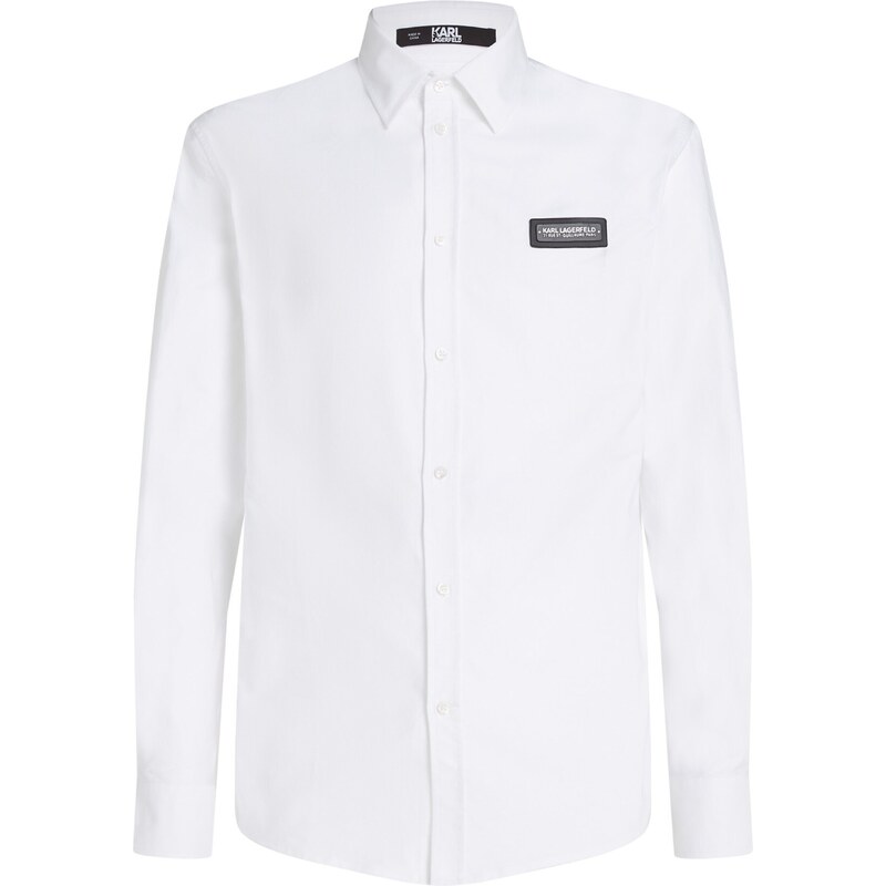 Karl Lagerfeld Camisa de negocios negro / blanco