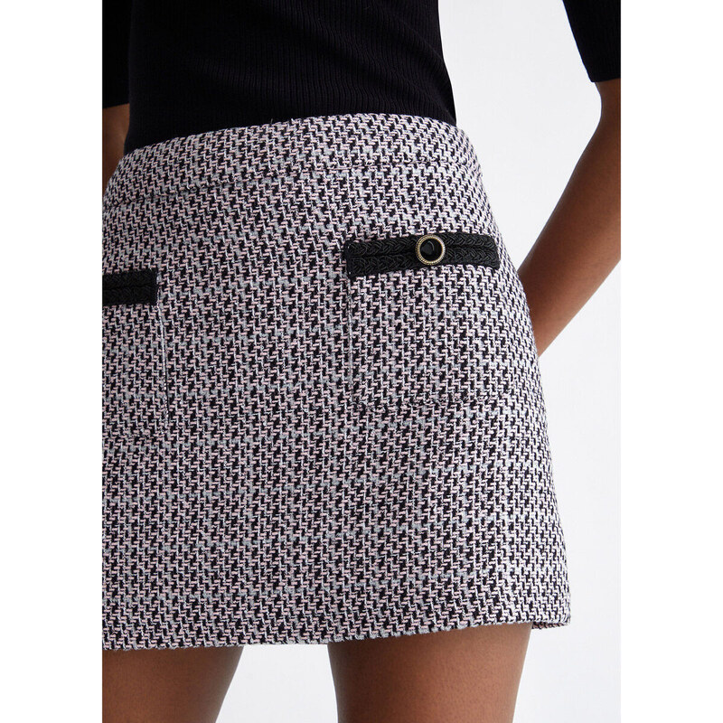 Liu Jo Falda Minifalda de tejido bouclé