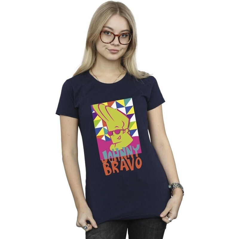 Johnny Bravo Camiseta manga larga Multi Triangles Pop Art