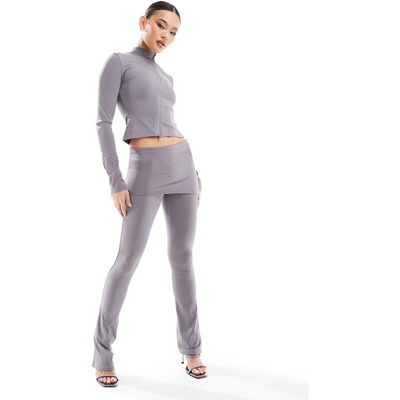 Pantalones grises para yoga de tejido supersuave de Murci (parte de un conjunto)