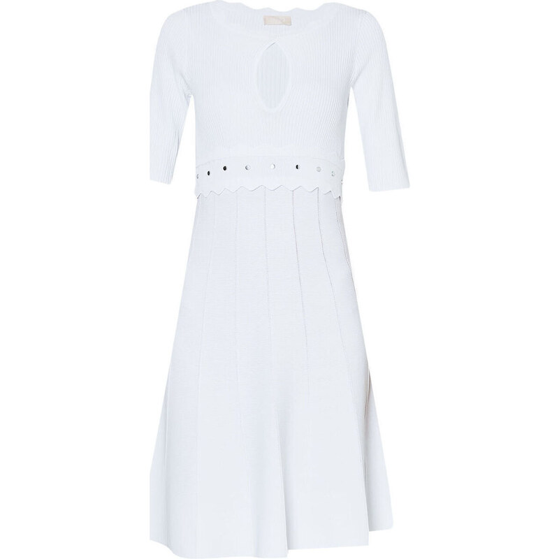 Liu Jo Vestidos Vestido blanco con tachuelas