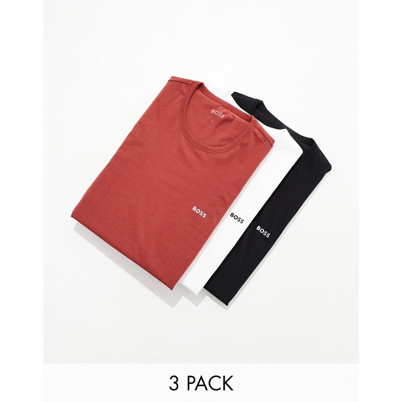 Pack 3 de camisetas clásicas de varios colores de BOSS Bodywear-Multicolor