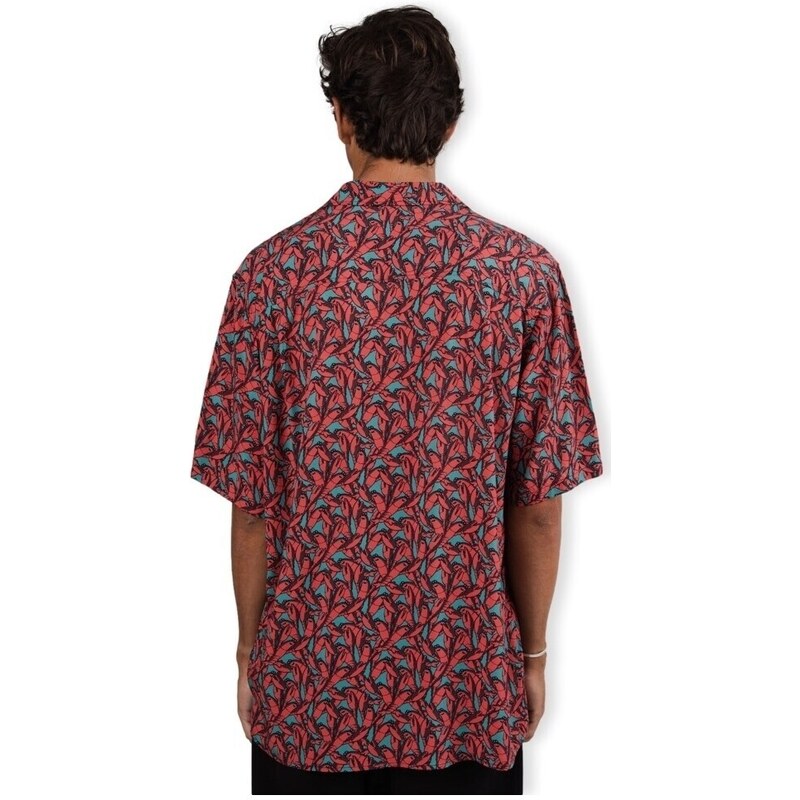 Brava Fabrics Camisa manga larga Lobster Aloha Shirt - Red