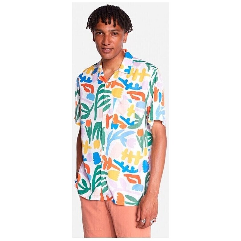Ollow Camisa manga larga Olow Aloha Shirt Garden