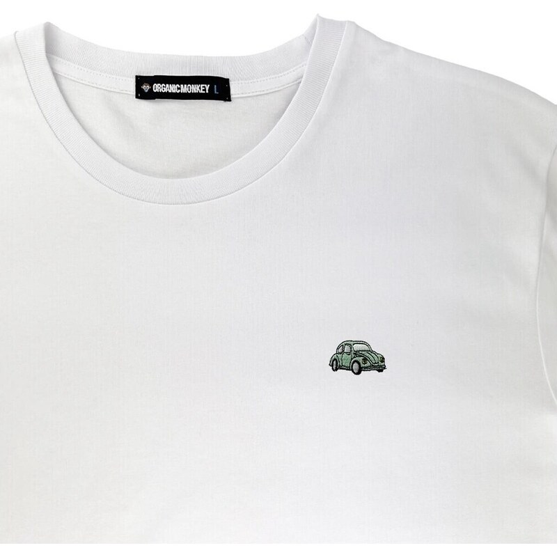 Organic Monkey Tops y Camisetas Summer Wheels T-Shirt - White