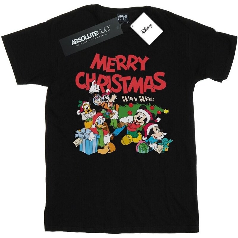 Disney Camiseta Mickey And Friends Winter Wishes