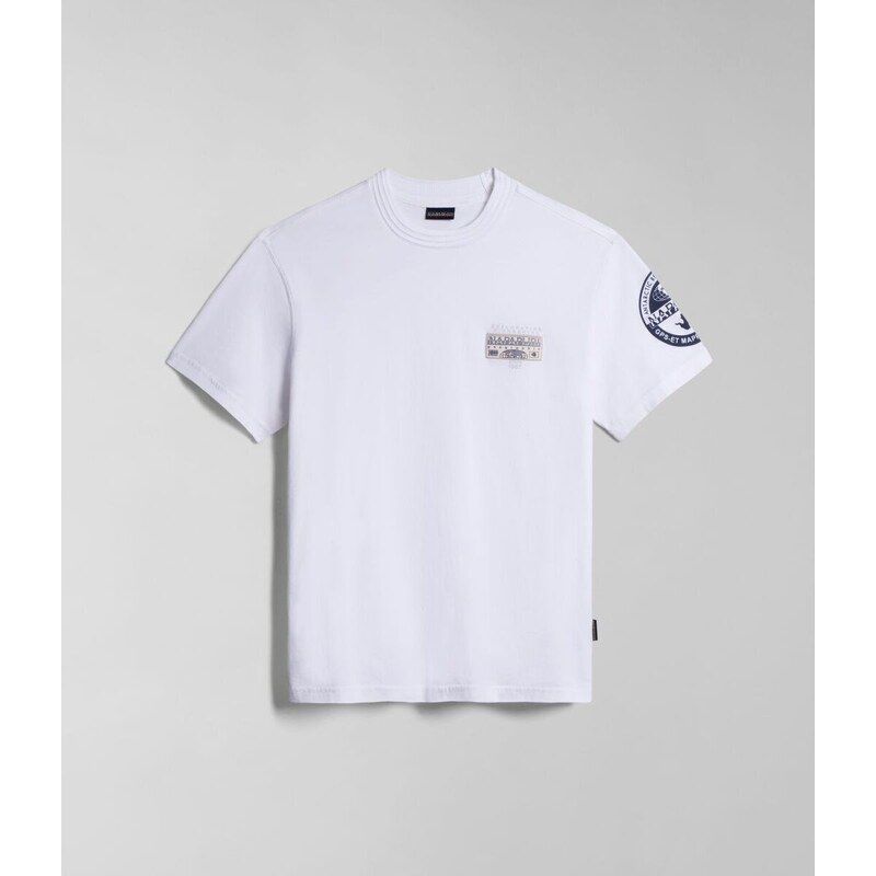 Napapijri Tops y Camisetas S-AMUNDSEN NP0A4H6B-002 BRIGHT WHITE