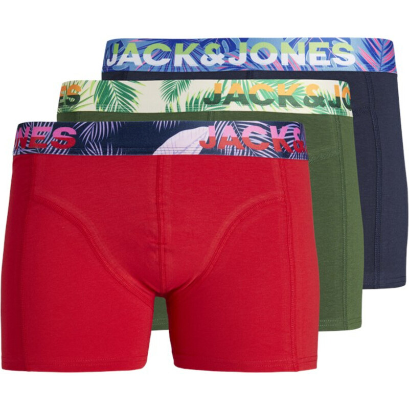 Jack & Jones Boxer 12250358 JACPAW TRUNKS 3 PACK JNR TRUE RED