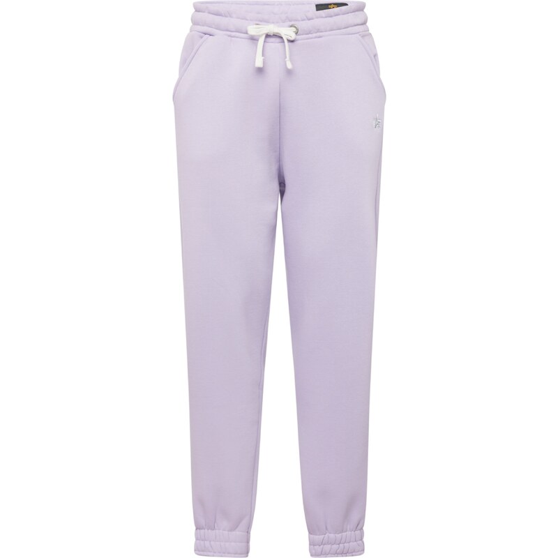 ALPHA INDUSTRIES Pantalón lila pastel / blanco