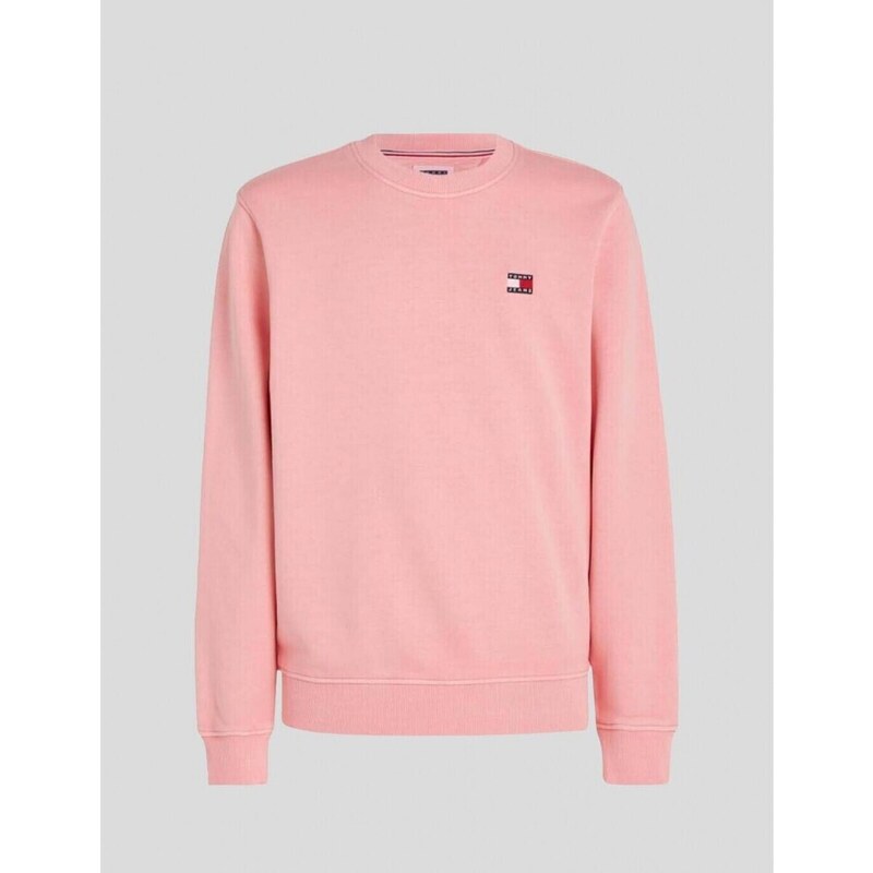 Tommy Jeans Jersey SUDADERA WASHED BADGE CREW TIC PINK