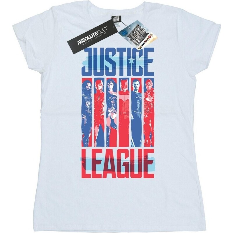 Dc Comics Camiseta manga larga Justice League Movie Team Flag