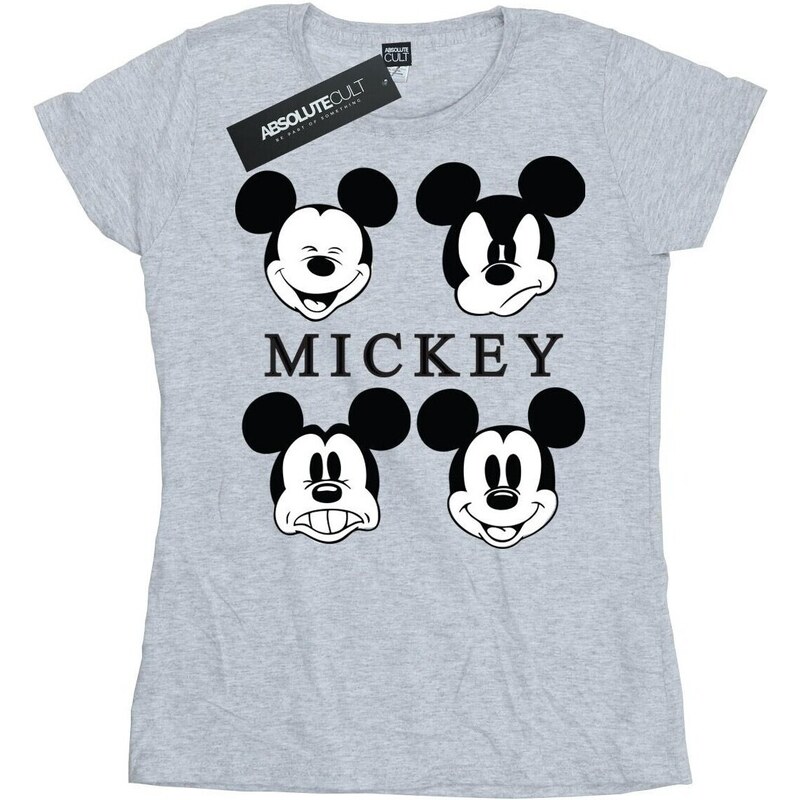 Disney Camiseta manga larga Mickey Mouse Four Heads