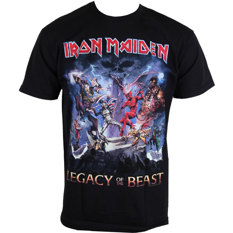 Camiseta metalica de los hombres Iron Maiden - Legado de la bestia - ROCK OFF - IMTEE55MB