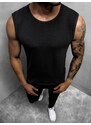 Camiseta sin mangas de hombre negra OZONEE JS/99001Z