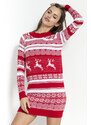 Glara Women's long winter sweater 2in1