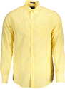 Camisa De Manga Larga De Hombre Gant Amarilla