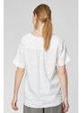 Glara Women's loose hemp blouse