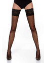 Glara Self-holding stockings with wide lace 20 DEN