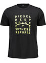 Camiseta Diesel Manga Corta Hombre Negro