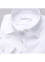 Willsoor Camisa blanca de mujer con botones de perlas 12909