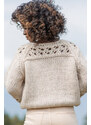 Glara Women's chunky knit sweater with wool