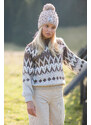 Glara Wool sweater with Norwegian motif