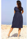 Linen dress Lotika midi length Premium collection